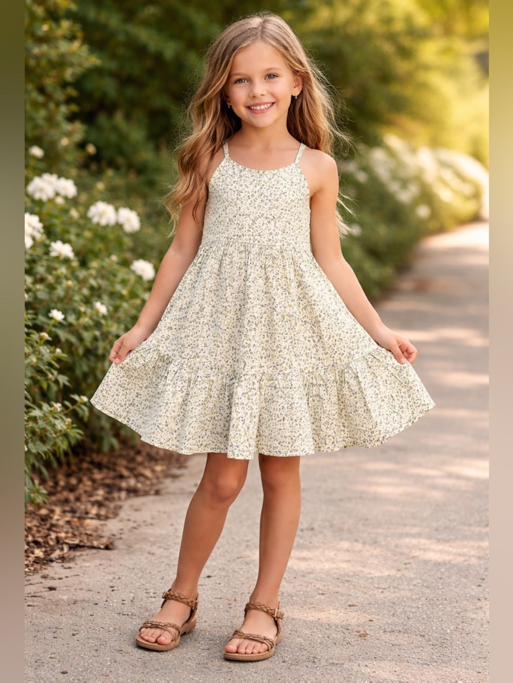 Hayden Girls Ruffled Floral Dress